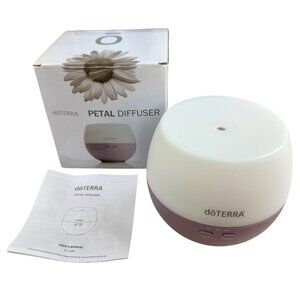 Doterra Petal Diffuser Aromatherapy Essential Oil Ultrasonic Mist LED Light EUC